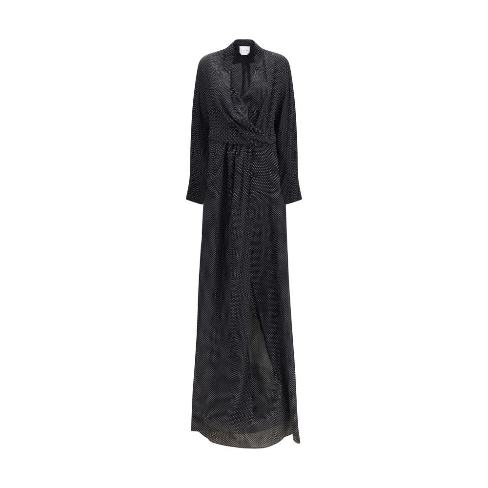 SA SU PHI Black Silk Long Dress SA SU PHI