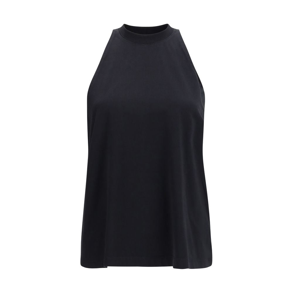 Darkpark Black Cotton Sleeveles T-Shirt Darkpark