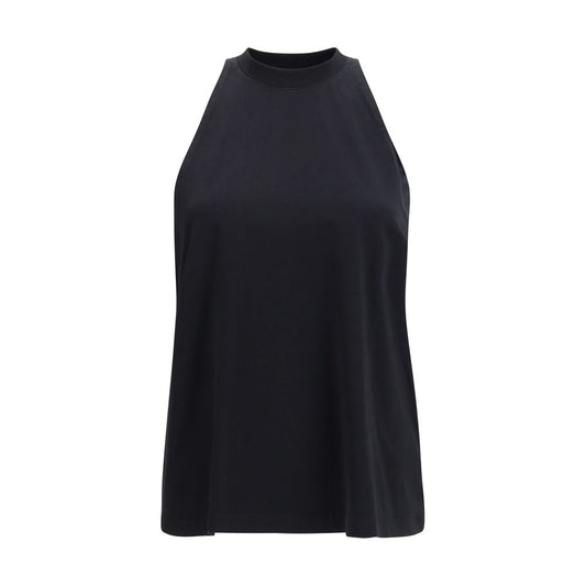 Darkpark Black Cotton Sleeveles T-Shirt Darkpark