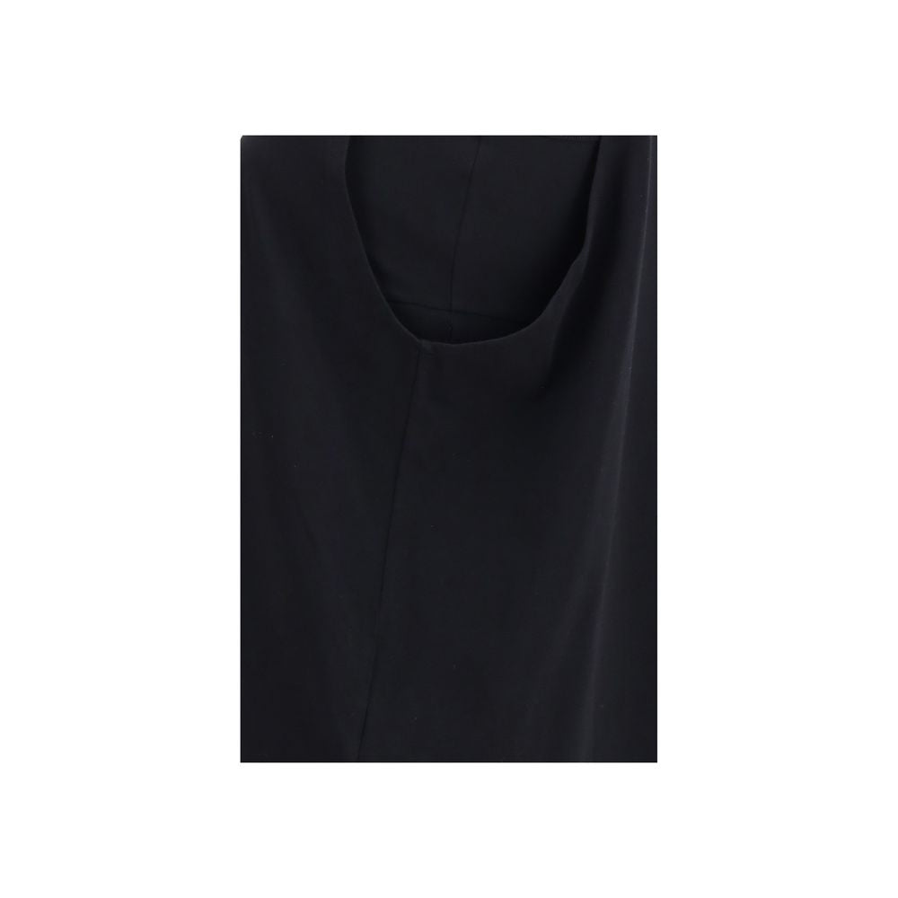 Darkpark Black Cotton Sleeveles T-Shirt Darkpark