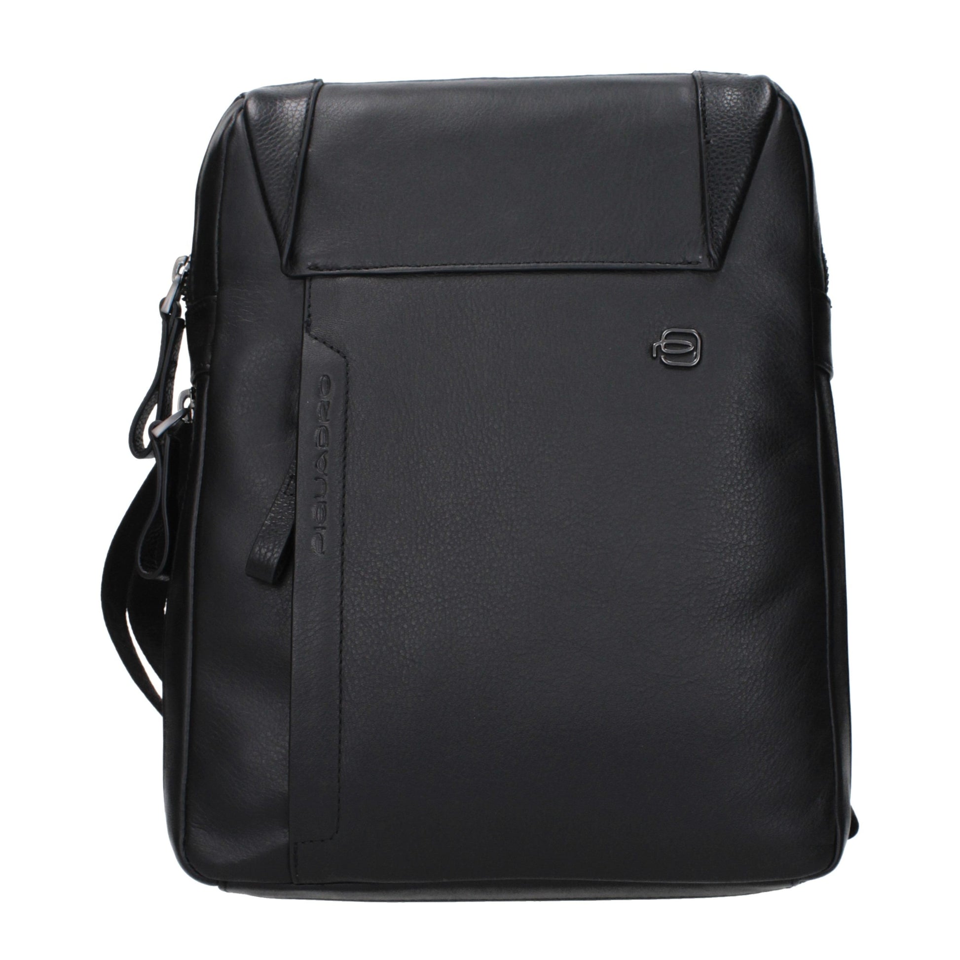 Piquadro Black Leather Crossbody Bag Piquadro