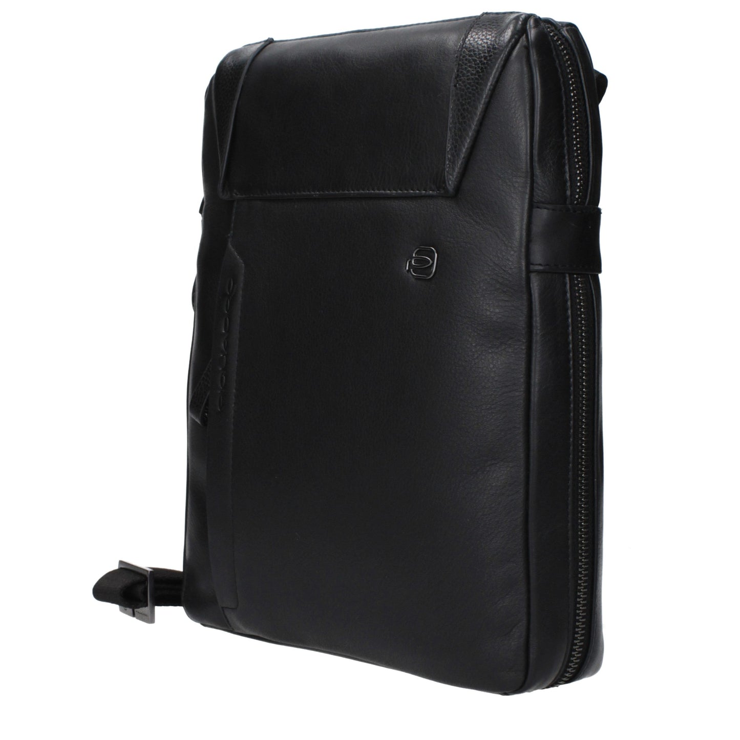 Piquadro Black Leather Crossbody Bag Piquadro