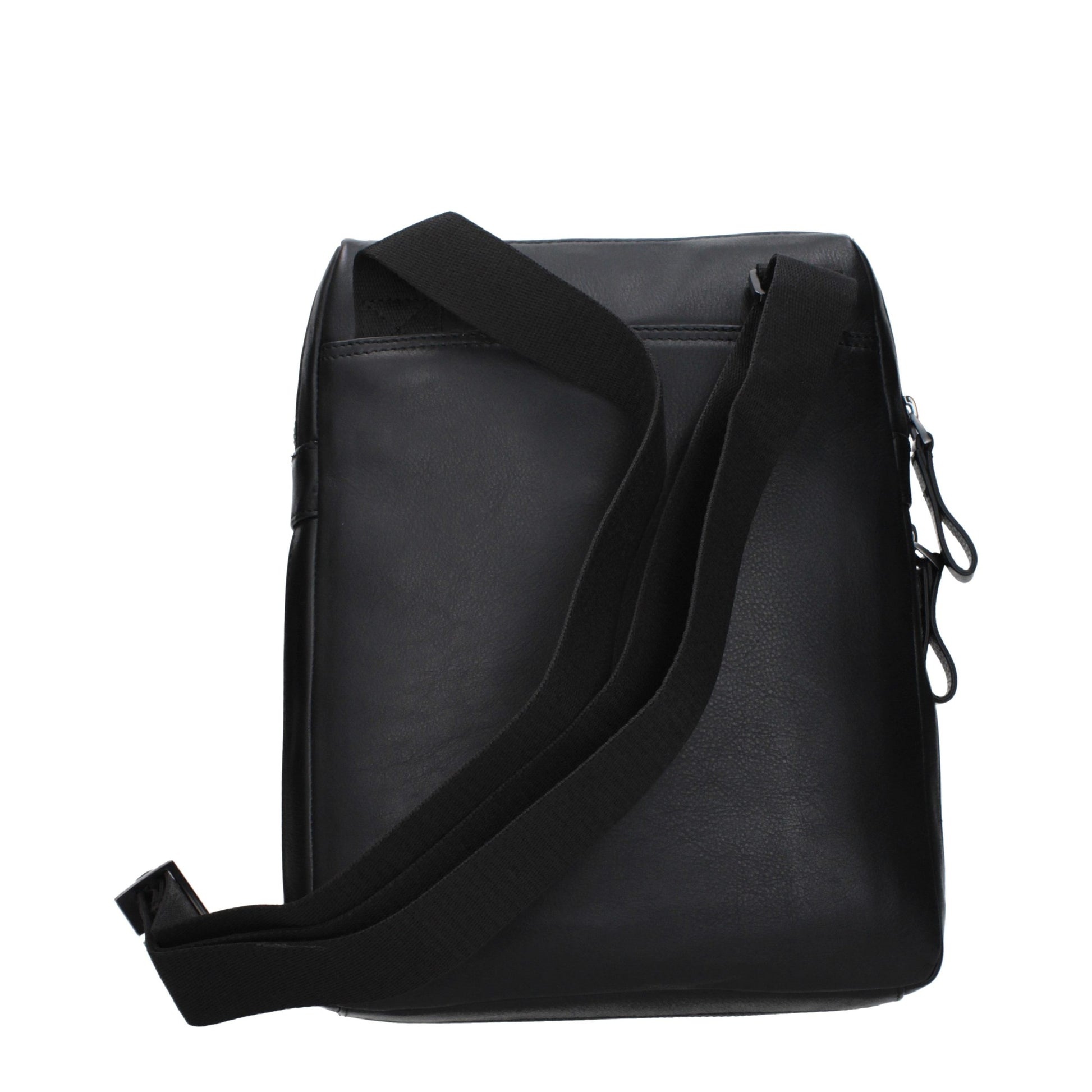 Piquadro Black Leather Crossbody Bag Piquadro