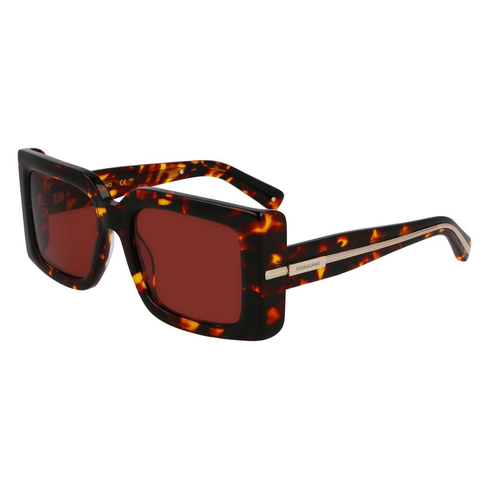 Ferragamo Brown Acetate Sunglasses Ferragamo