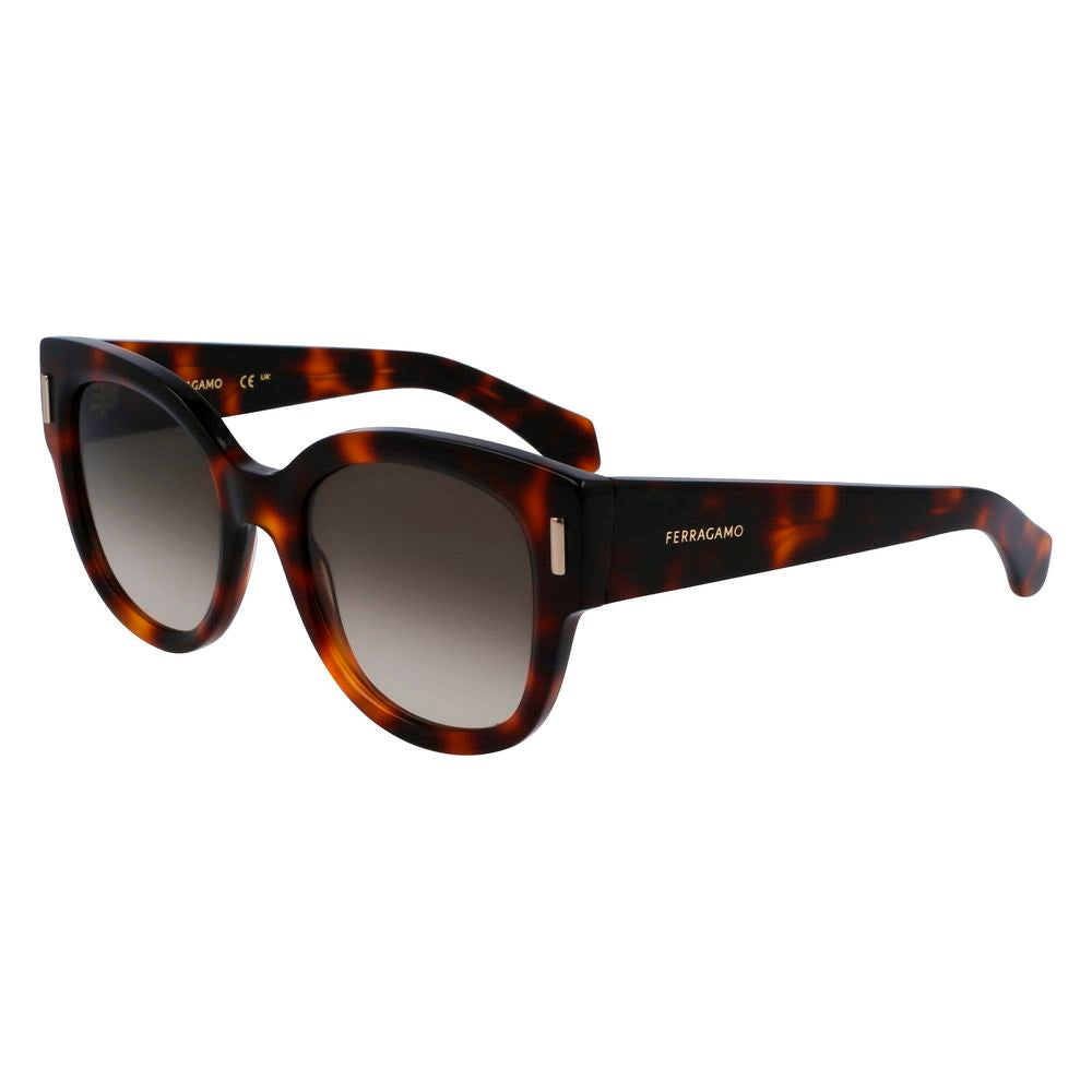 Ferragamo Brown Acetate Sunglasses Ferragamo