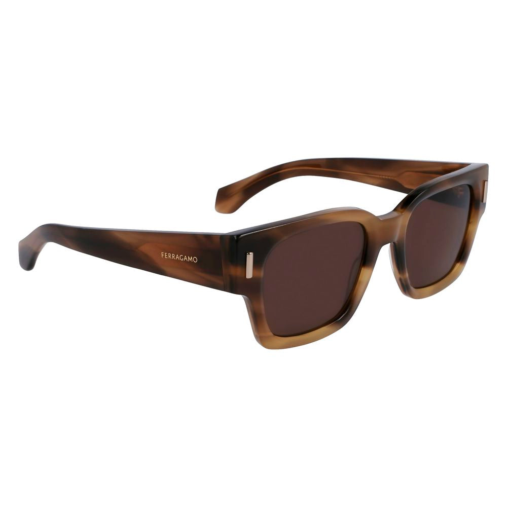 Ferragamo Brown Acetate Sunglasses Ferragamo
