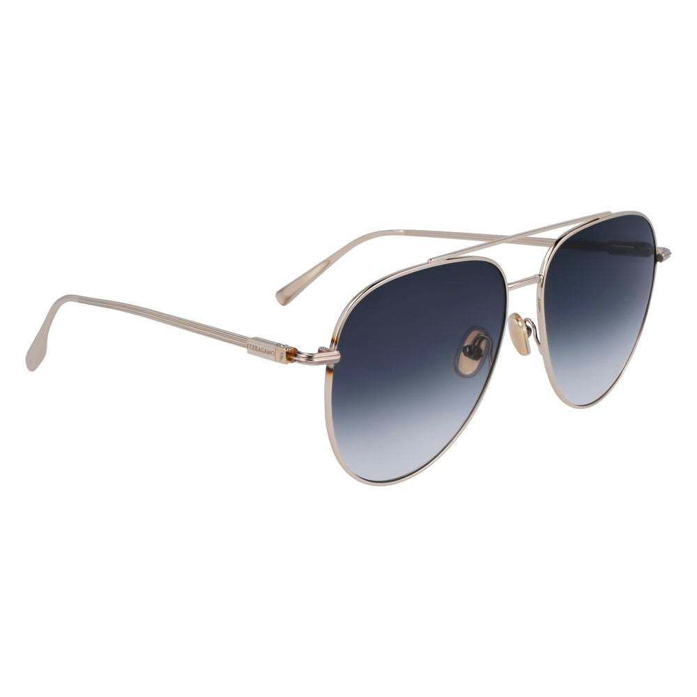 Ferragamo Gold Metal Sunglasses Ferragamo