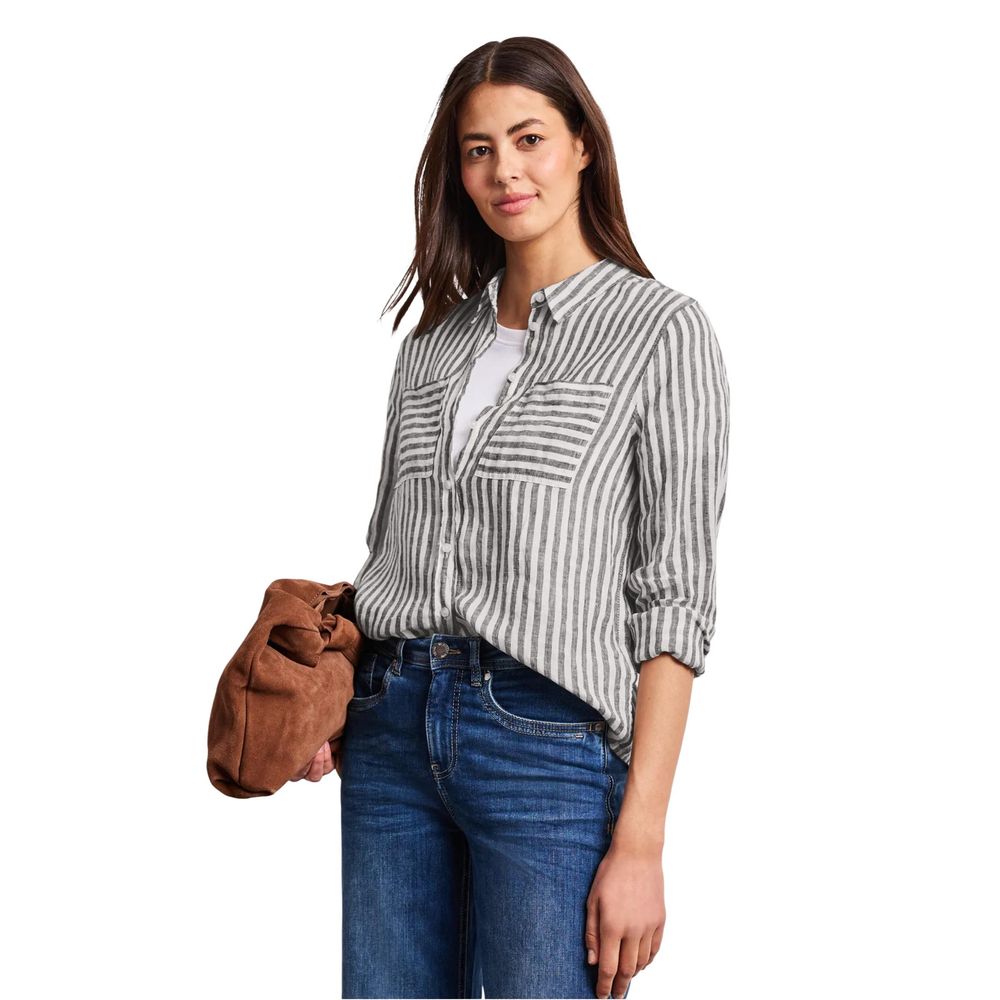 Street One Brown Linen Blouse Street One