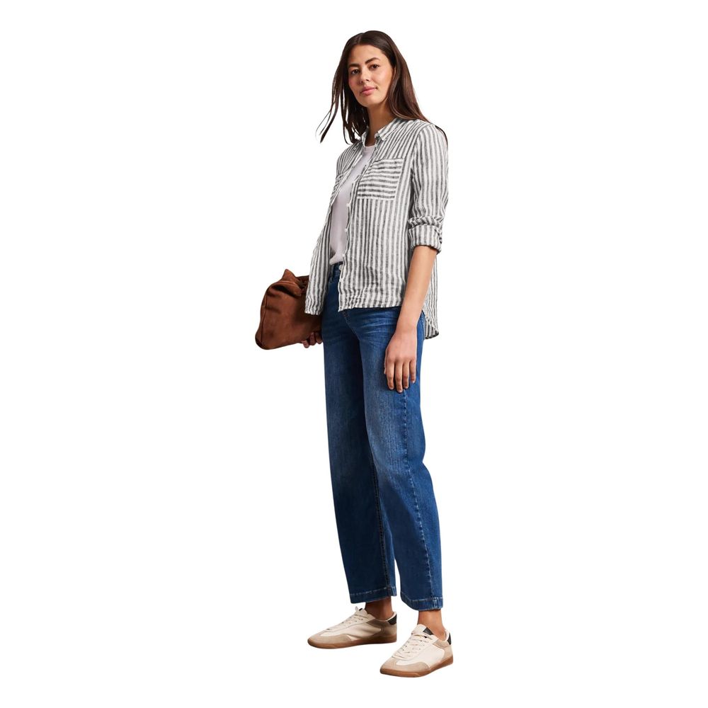Street One Brown Linen Blouse Street One
