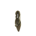 Prada Bicolor Cotton Mid Heel Pumps Prada