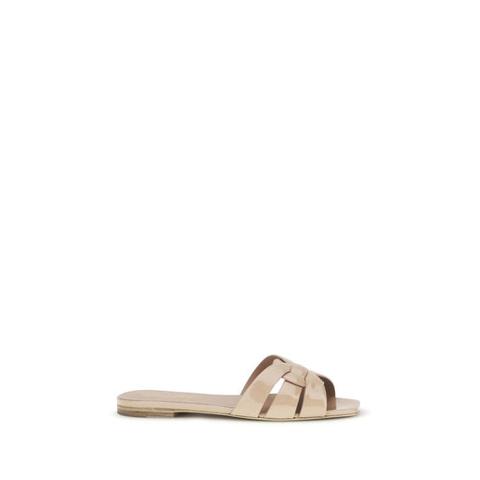 Saint Laurent Multicolor Calf Leather Bos Taurus Flat Sandals Saint Laurent