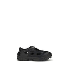 Y-3 Black Calf Leather Bos Taurus Flat Sandals Y-3