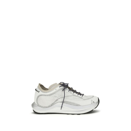 ROA White Fabric Athletic Sneakers ROA