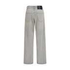 Haikure Blue Cotton Relaxed Fit Jeans Haikure