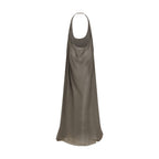 Rick Owens Gray Silk Casual Dress