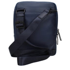 Piquadro blue leather crossbody bag with adjustable strap and sleek design, perfect for stylish everyday use.