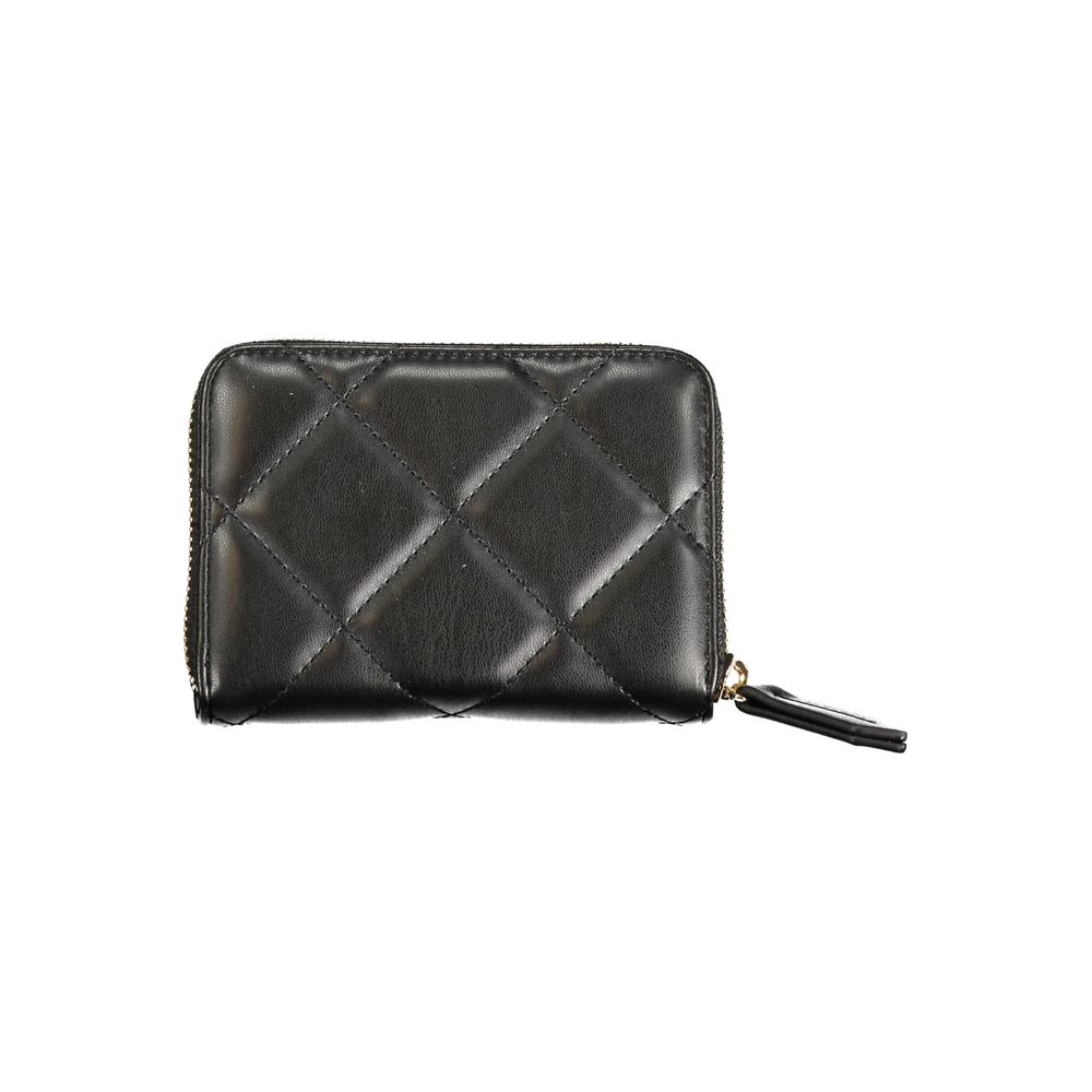 Mario Valentino Black Polyurethane Women's Wallet Mario Valentino