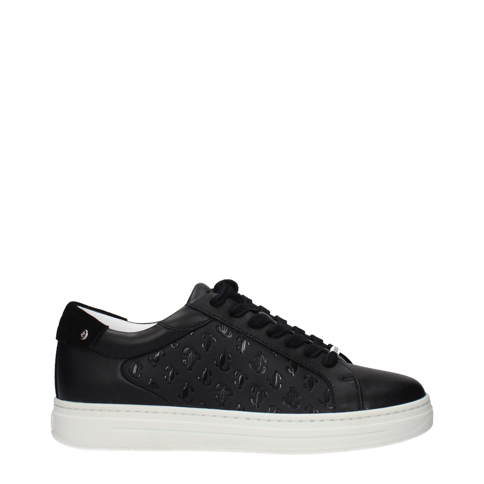 Jimmy Choo Black Leather Low Top Sneakers Jimmy Choo