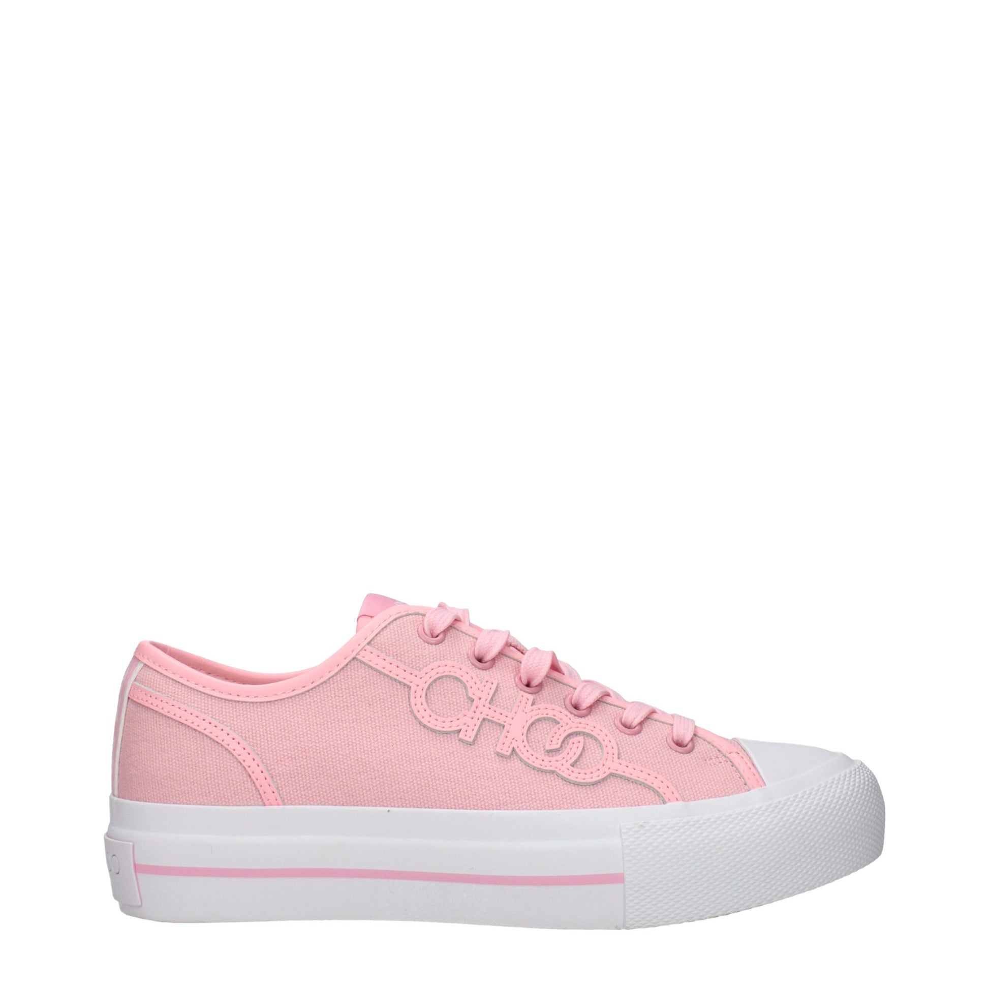 Jimmy Choo Pink Fabric Low Top Sneakers Jimmy Choo