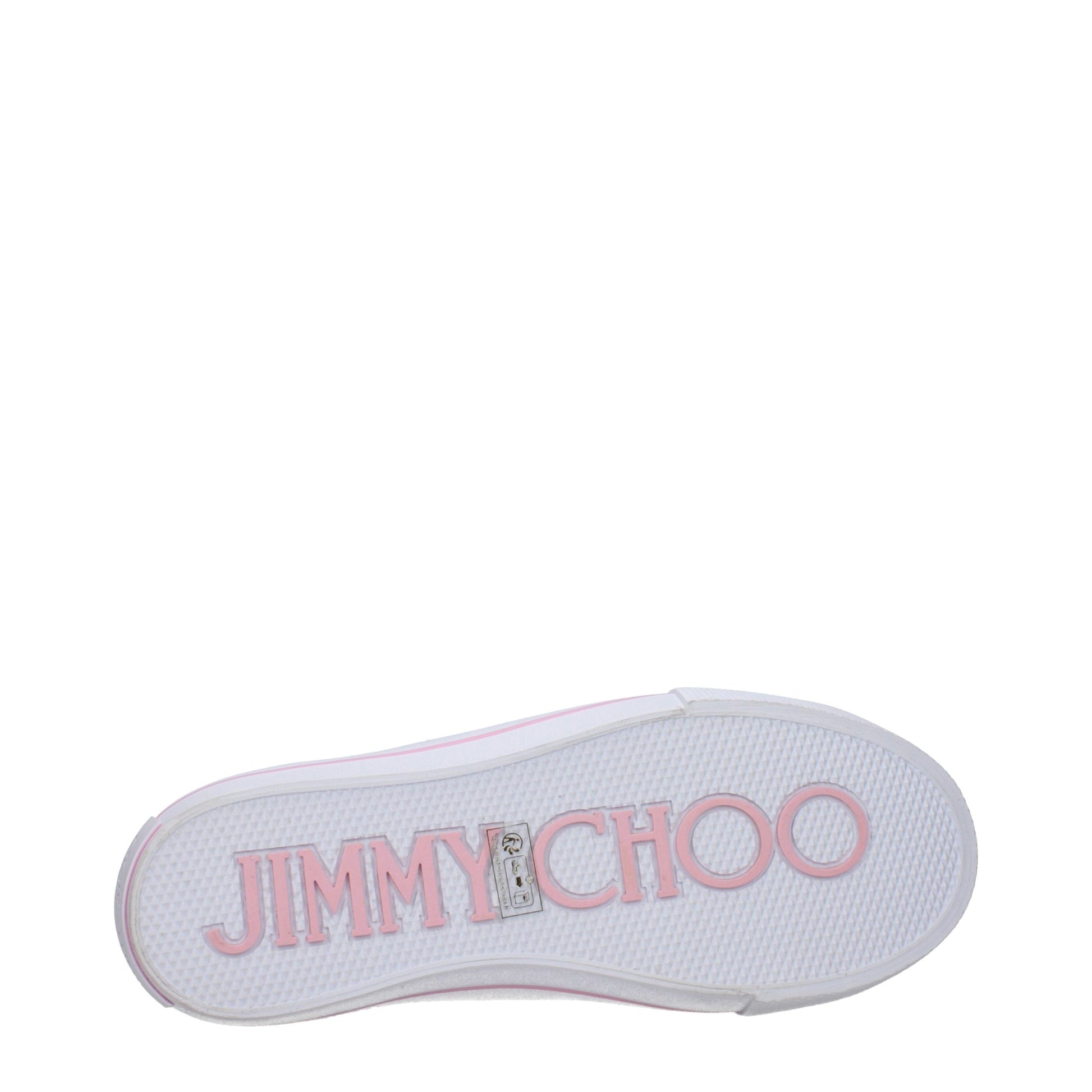 Jimmy Choo Pink Fabric Low Top Sneakers Jimmy Choo