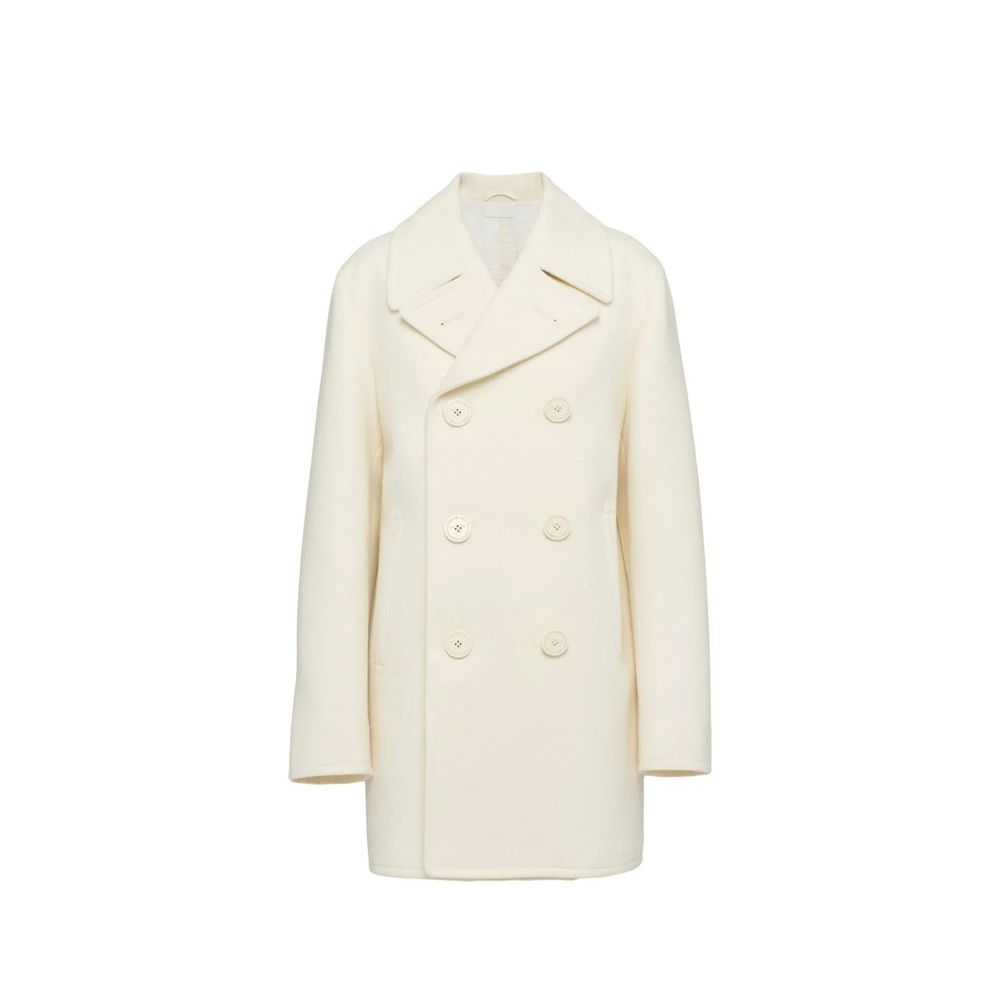 Prada White Wool Coat Prada