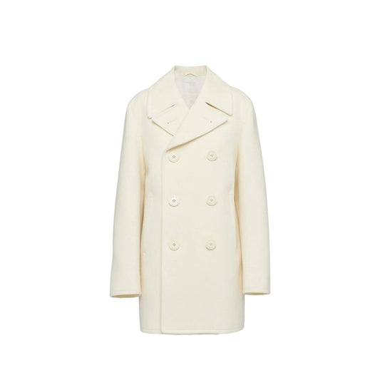 Prada White Wool Coat Prada