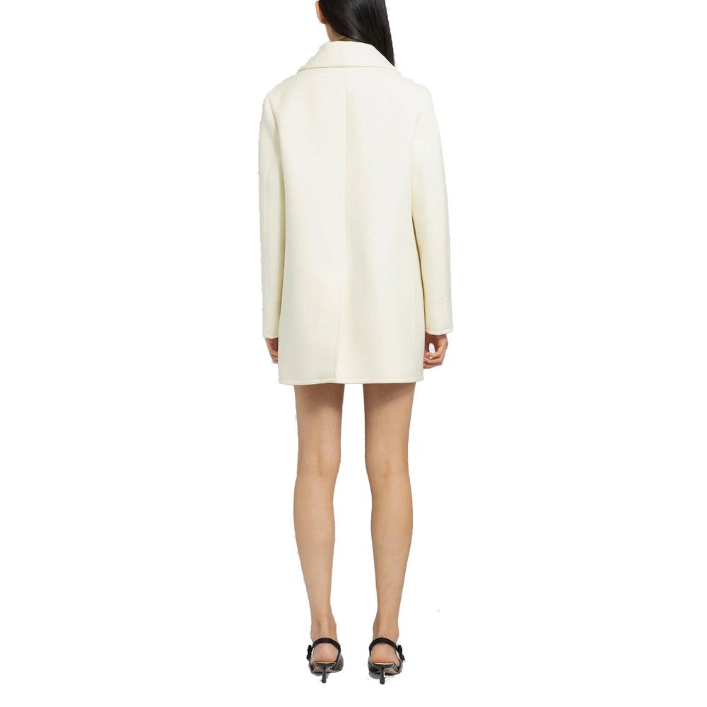 Prada White Wool Coat Prada