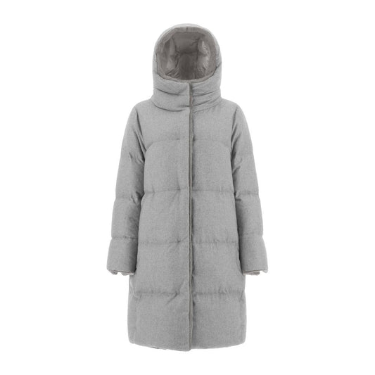 Herno Gray Cashmere Coat Herno