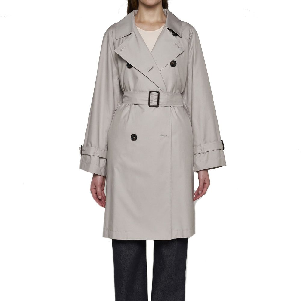 Max Mara Beige Cotton Coat Max Mara