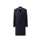 Maison Margiela Blue Wool Coat Maison Margiela