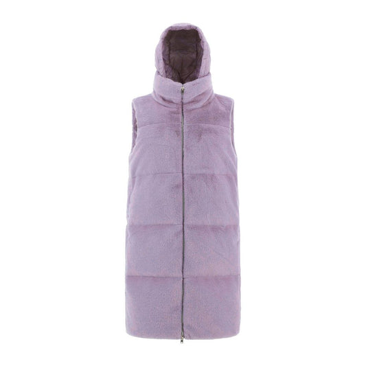 Herno Purple Polyamide Coat Herno