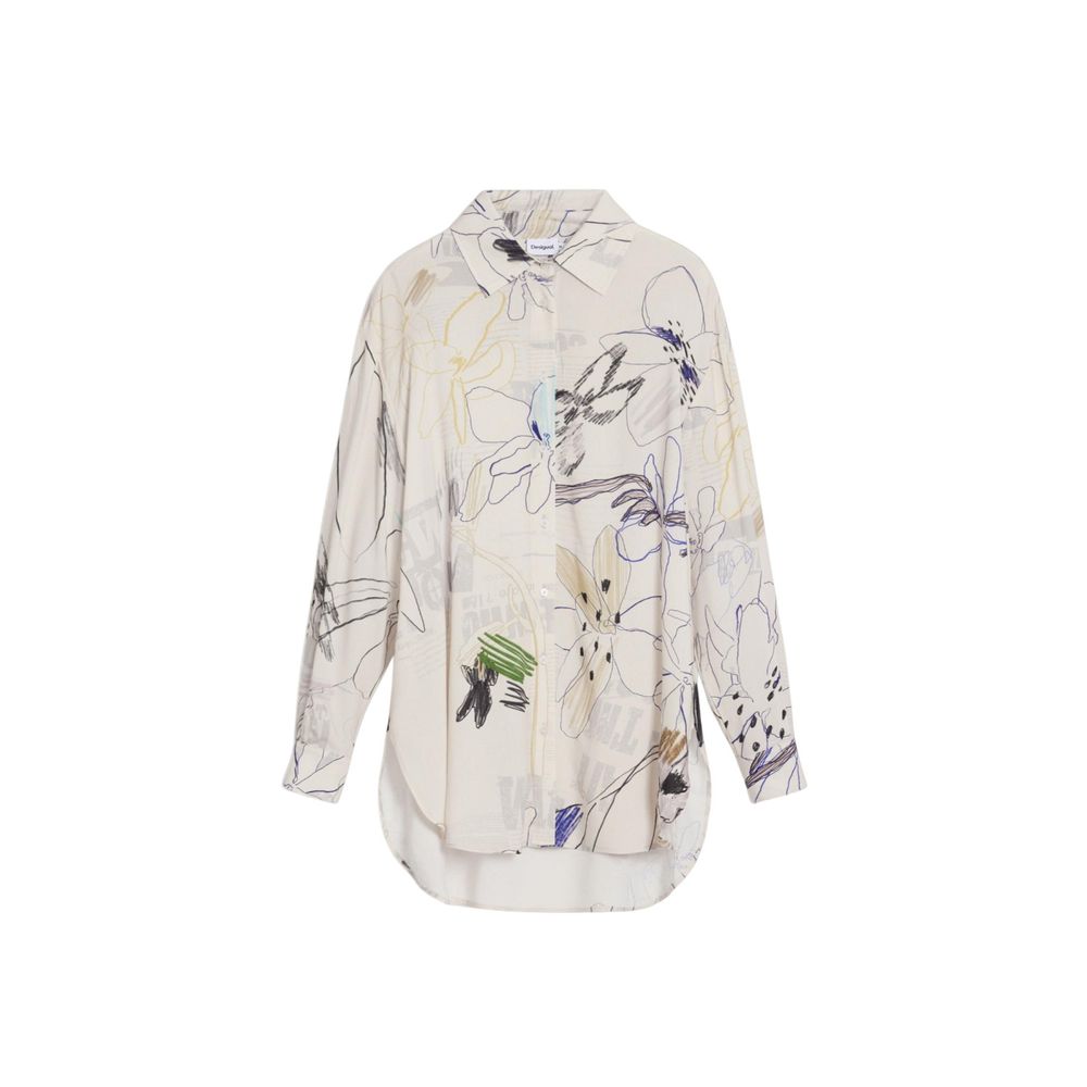 Desigual Beige Viscose Blouse Desigual