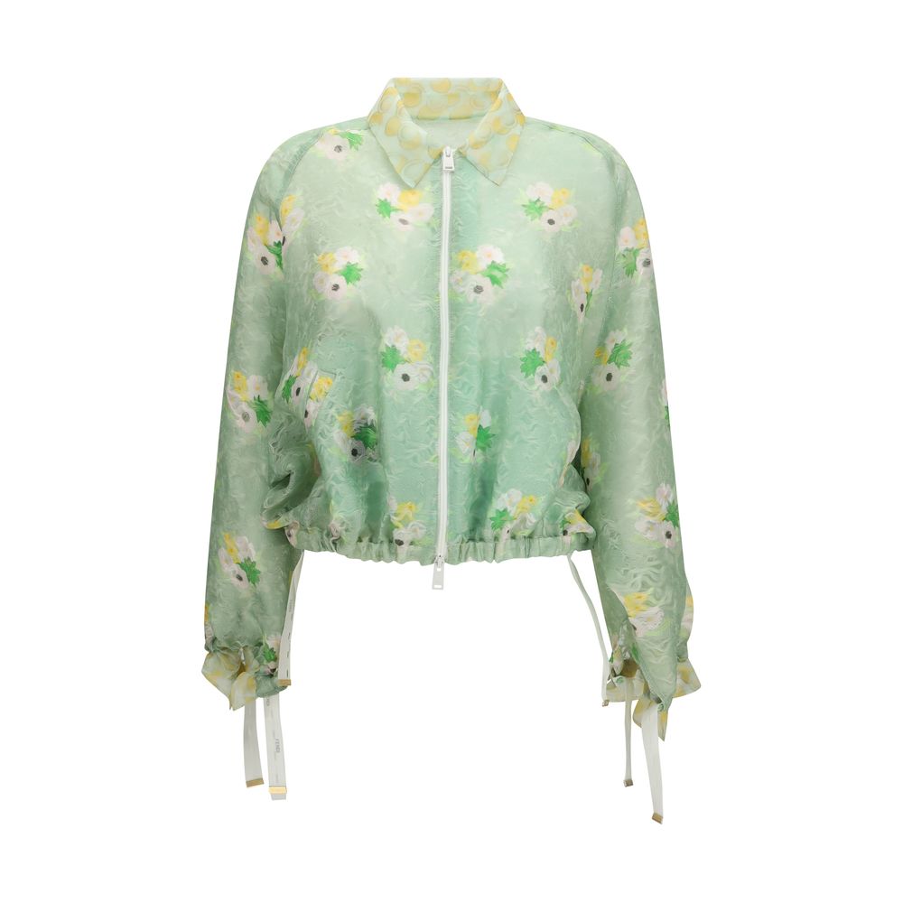 Fendi Bicolor Silk Bomber Fendi