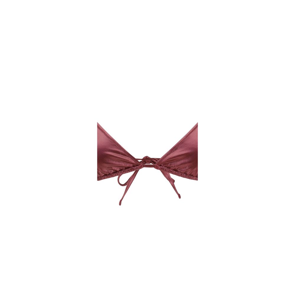 Kristina Ti Bordeaux polyamide bikini top with adjustable straps and underwire for a stylish swimwear look.