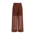 Brunello Cucinelli Brown Cotton Casual Pants Brunello Cucinelli