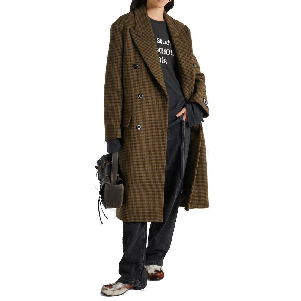 Acne Studios Brown Fibers Coat Acne Studios
