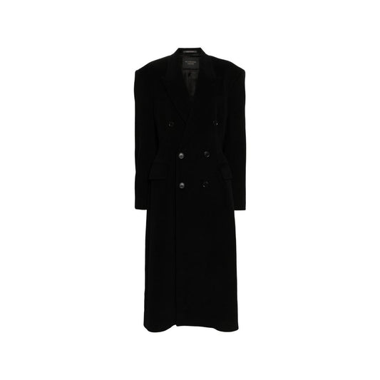 Balenciaga Black Cashmere Coat Balenciaga