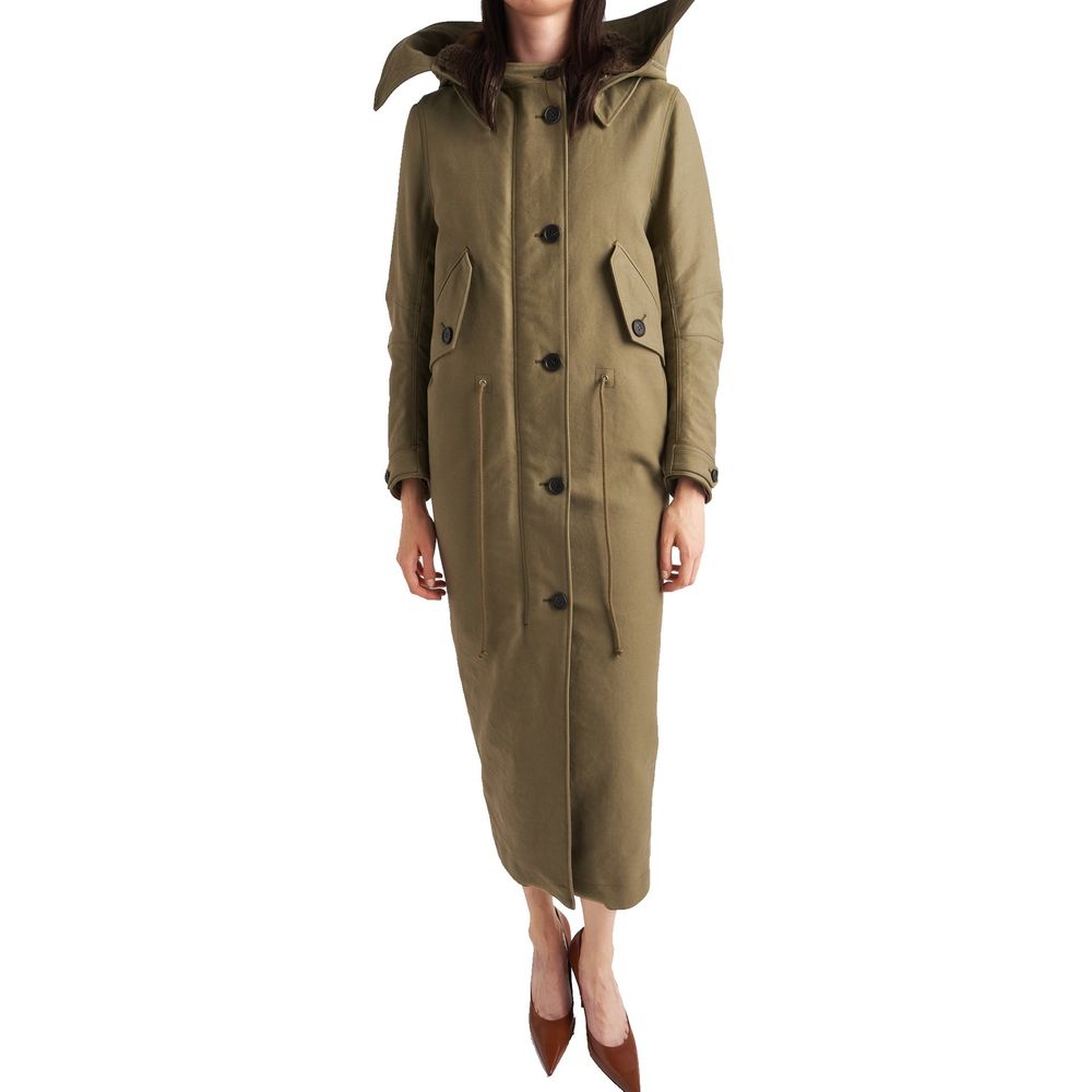 Prada Bicolor Polyamide Coat Prada