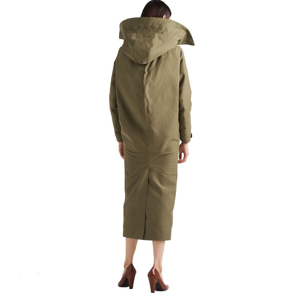Prada Bicolor Polyamide Coat Prada