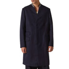 Maison Margiela Blue Wool Coat Maison Margiela