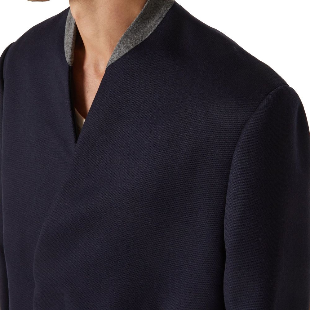 Maison Margiela Blue Wool Coat Maison Margiela
