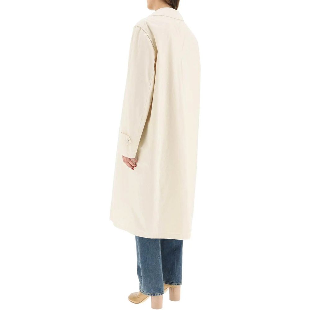 Maison Margiela White Cotton Coat Maison Margiela
