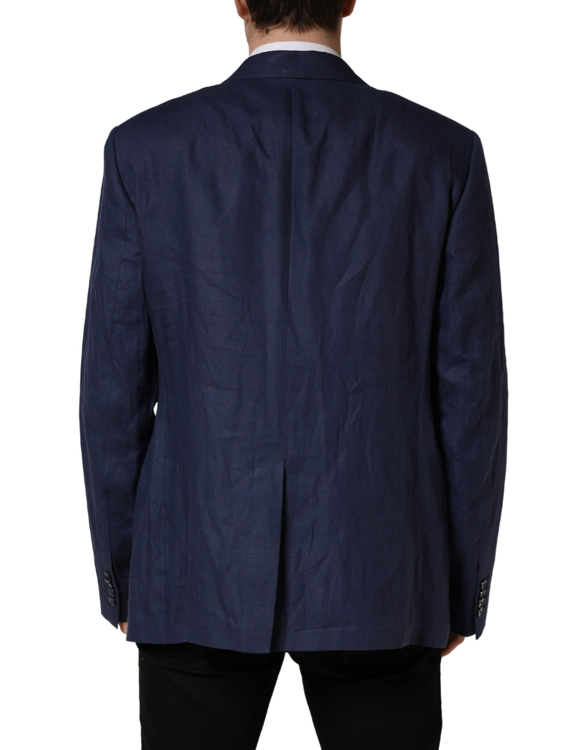 Dolce & Gabbana Blue Single Breasted 2 Button Suit Jacket - Eljoys Fashion 