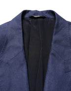 Dolce & Gabbana Blue Single Breasted 2 Button Suit Jacket - Eljoys Fashion 