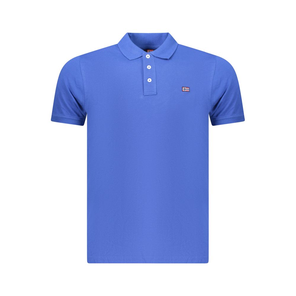 Norway 1963 Blue Cotton Men's Polo Shirt Norway 1963
