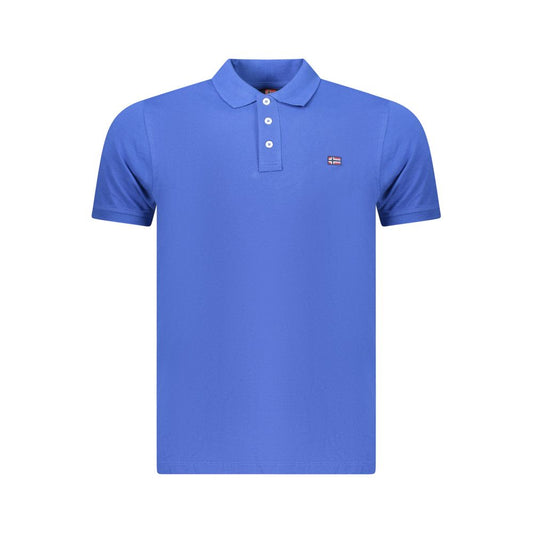 Norway 1963 Blue Cotton Men's Polo Shirt Norway 1963