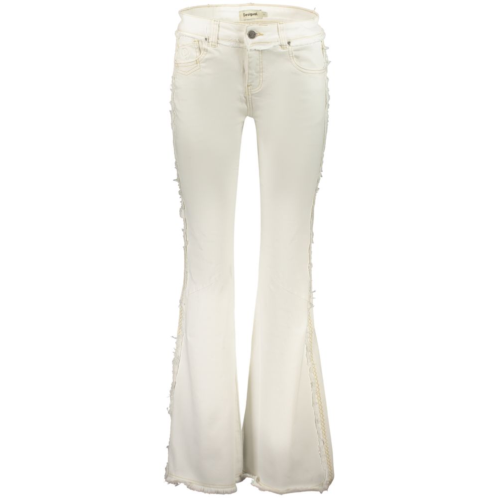 Desigual Bianco Cotton Female Jeans Desigual