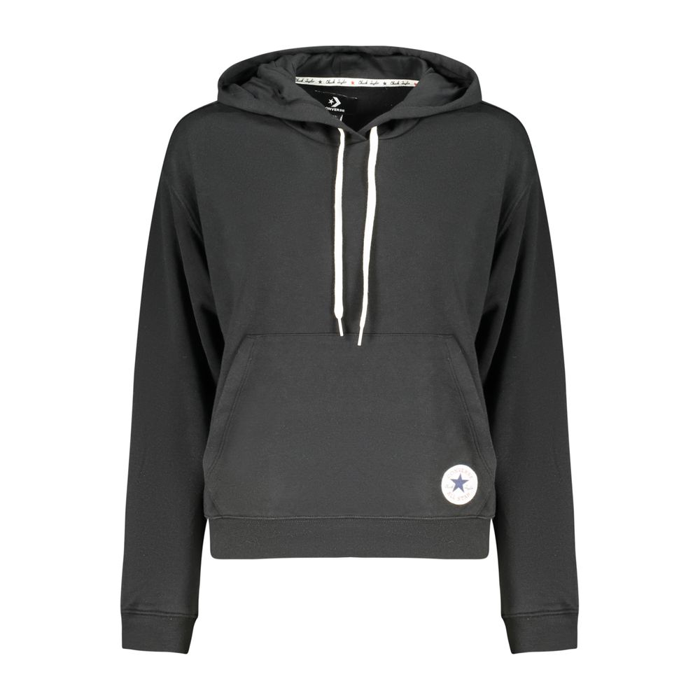Converse Black Cotton Women's Sweatshirt Converse