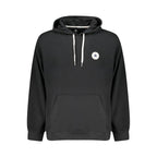 Black Converse men's cotton sweatshirt featuring a classic crewneck design and subtle Converse logo on the front.
