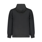 Black cotton Converse men's sweatshirt with crew neck and long sleeves, casual athletic style.